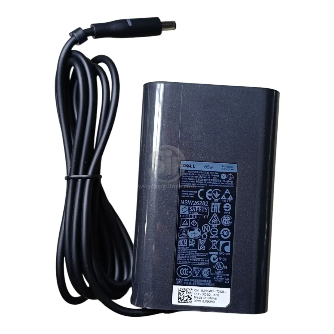 Chargeur Dell 65W Petit bout  Modèle LA65NM130 | Alimentation fiable pour ordinateurs portables
